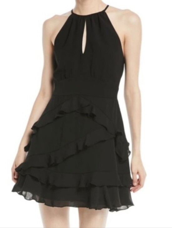 Parker Dresses & Skirts - Parker NEW Phoenix Combo Ruffle Dress Black Size 0